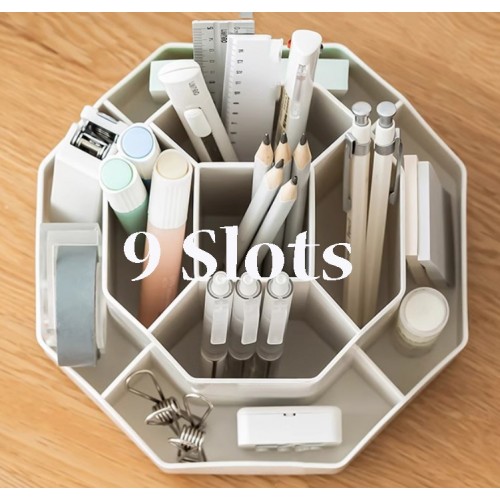 Rotating 360 degrees Desk Organizer Pen,Stationery Round Holder/Cosmetics Storage Holder