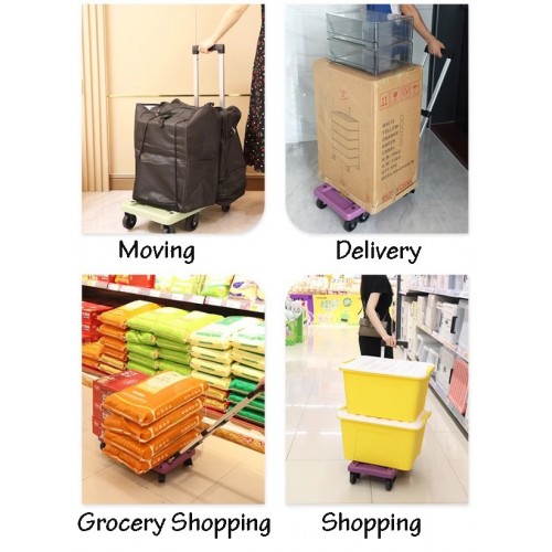 Handy Portable Foldable Platform Trolley – Heavy-Duty Transport Cart (Up to 150kg Weight Capacity, Easy to Store and Transport)