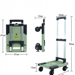 Handy Portable Foldable Platform Trolley – Heavy-Duty Transport Cart (Up to 150kg Weight Capacity, Easy to Store and Transport)