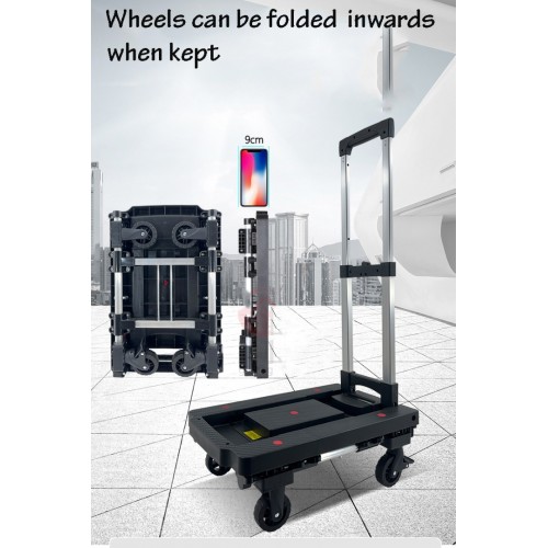 Handy Portable Foldable Platform Trolley – Heavy-Duty Transport Cart (Up to 150kg Weight Capacity, Easy to Store and Transport)