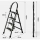 Firm & Strong Step Steel Stool 3-Step 4-Step Ladder 