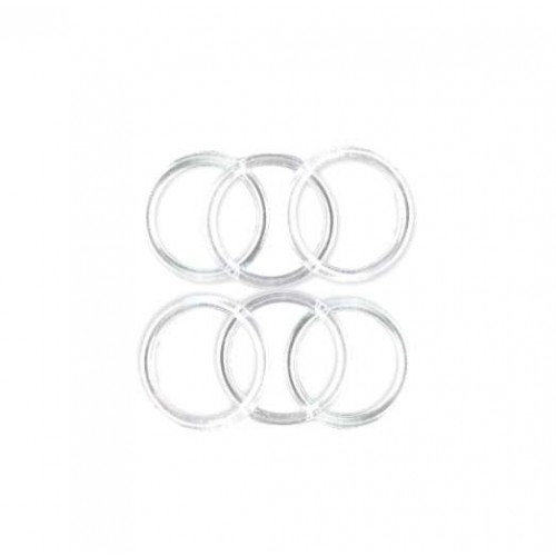 Clear Plastic Card Ring 15-28mm