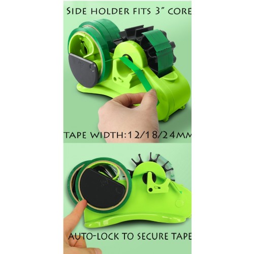 3-in-1 Multi-Purpose Pre-Cut Tape Cutter Table Tape Dispenser